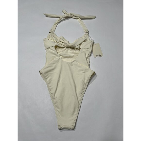MONDAY Swimwear Honolulu One Piece Swimsuit in Ivory - Picture 4 of 5